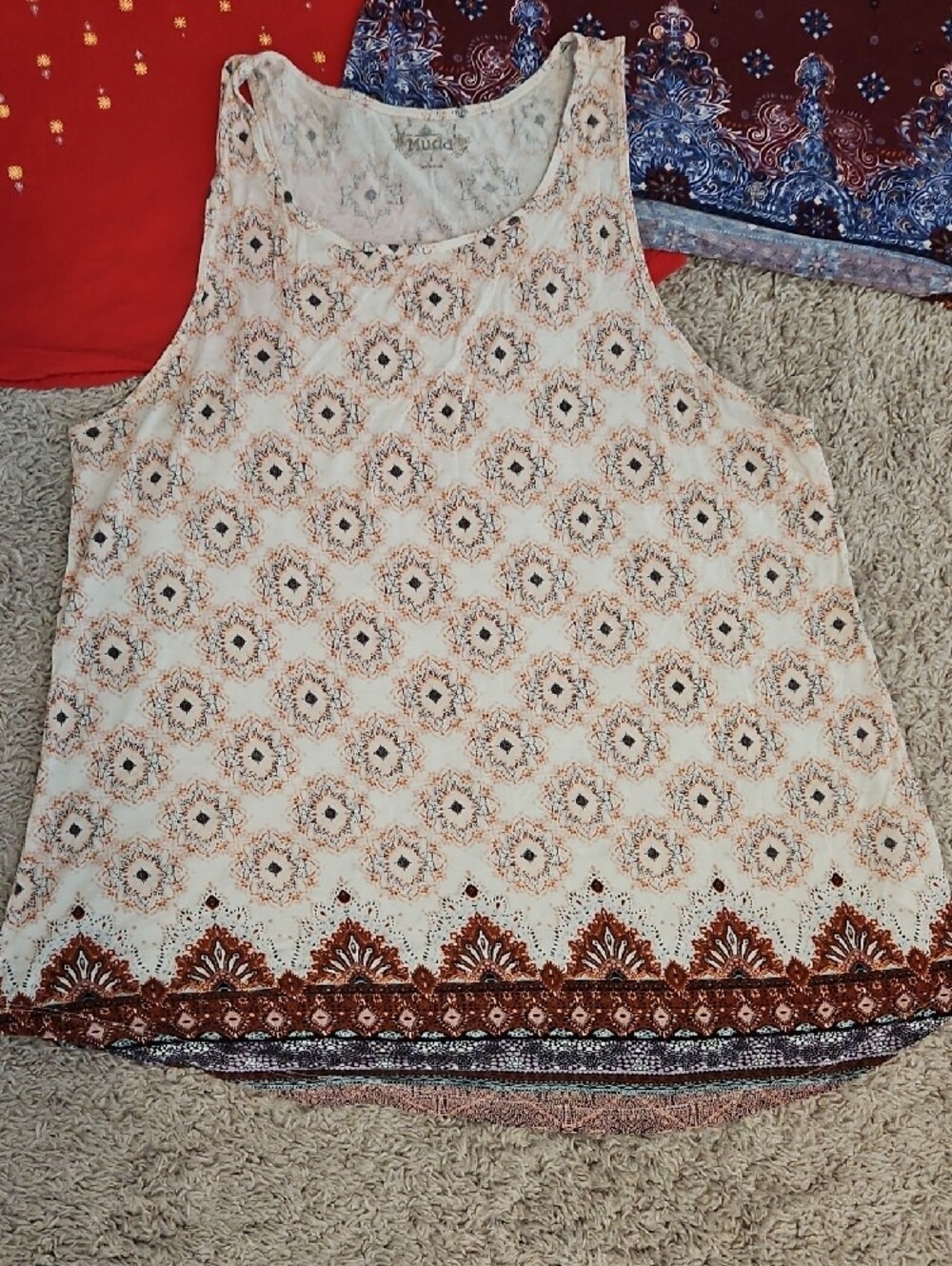 Mudd Racerback Patterned Tank Tops Set Indie Boho - Picture 7 of 16